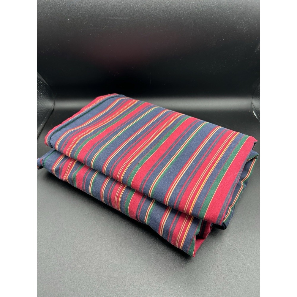 VTG RALPH LAUREN Studio Repetitive Stripes Twin Size Duvet Red Blue Green Yellow
